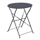 thumbnail of Table pliante en acier gris anthracite
