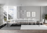 thumbnail of Ausziehbarer Tisch 90 x 180/440 cm, Gestell Karamay, Esche weiß, Anthrazit