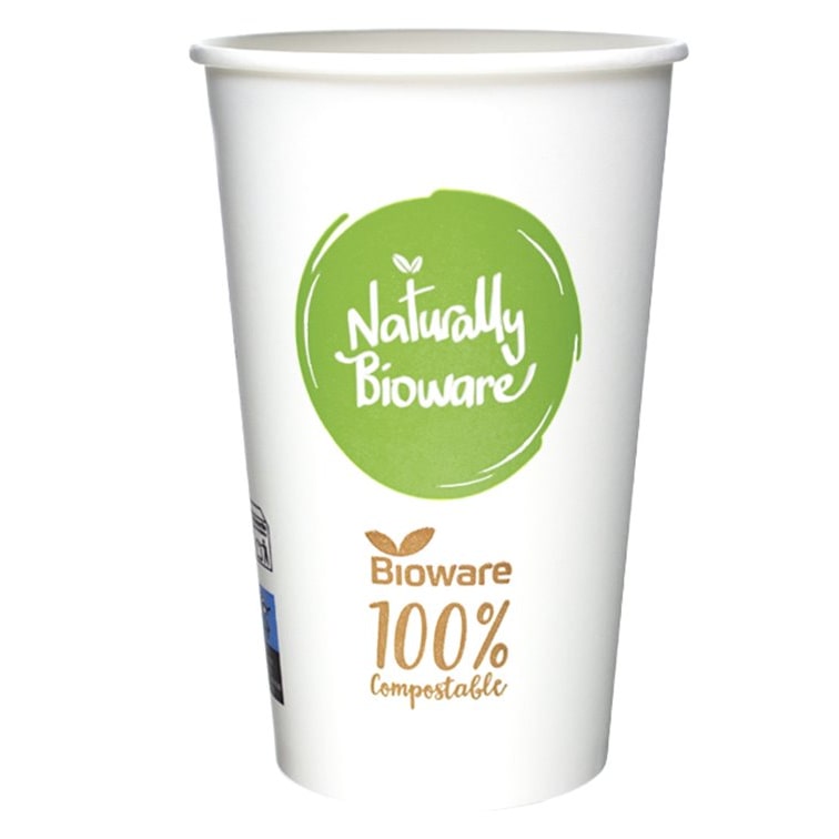 MONOUSO - Pappbecher und PLA Bioware® 18Oz/540ml Ø9,0cm (1.000 Stück)