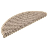 thumbnail of vidaXL Trapmatten zelfklevend 15 st sisal-look 56x17x3 cm donkerbeige