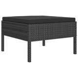 thumbnail of vidaXL 12-tlg. Garten-Lounge-Set mit Auflagen Poly Rattan Schwarz
