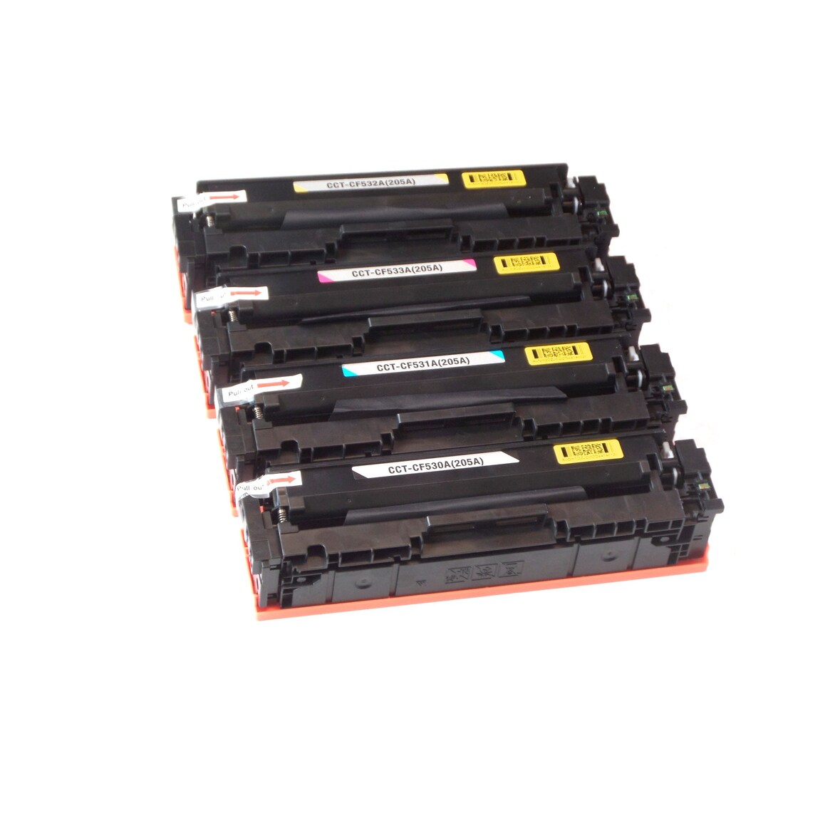 4x Toner kompatibel f. HP Color LaserJet Pro MFP M180 n ersetzt HP-205A/ CF530A / CF531A / CF532A / CF533a