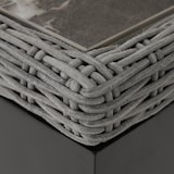 thumbnail of tectake Table en rotin Tarent 93,5 x 93,5 x 75 cm - gris - 404802