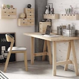 thumbnail of WellHome - Bloco de 4 gavetas em madeira de pinho, cor natural, 32 x 14 x 21,5 cm