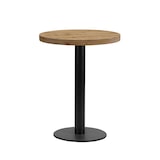 thumbnail of Bistrotisch Rund Stahlgestell | Durchmesser 60 cm | Eiche Rom Natur