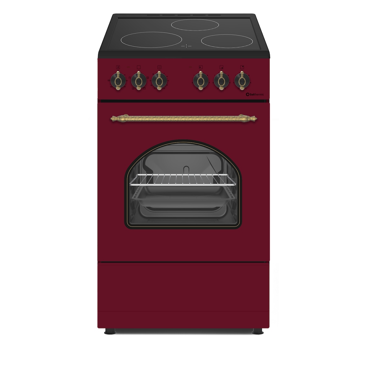 Solthermic Cocina Vtc Roja Rústica 50x50