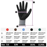 thumbnail of vidaXL Werkhandschoenen 12 pcs Grijs en zwart 10 / xl Polyester