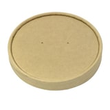 thumbnail of MONOUSO - Kraft-Kraft Kartonnen Deksel voor Kartonnen Pot Ø11,7cm (375 Stuks)