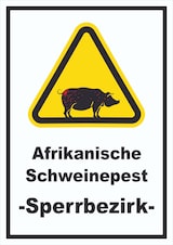 thumbnail of Afrikanische Schweinpest Schild A0 (841x1189mm)