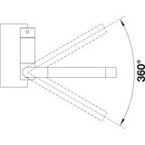 thumbnail of BLANCO CORESSA-F- Hebel rechts Fensterarmatur / Chrom / Festauslauf / Hochdruck