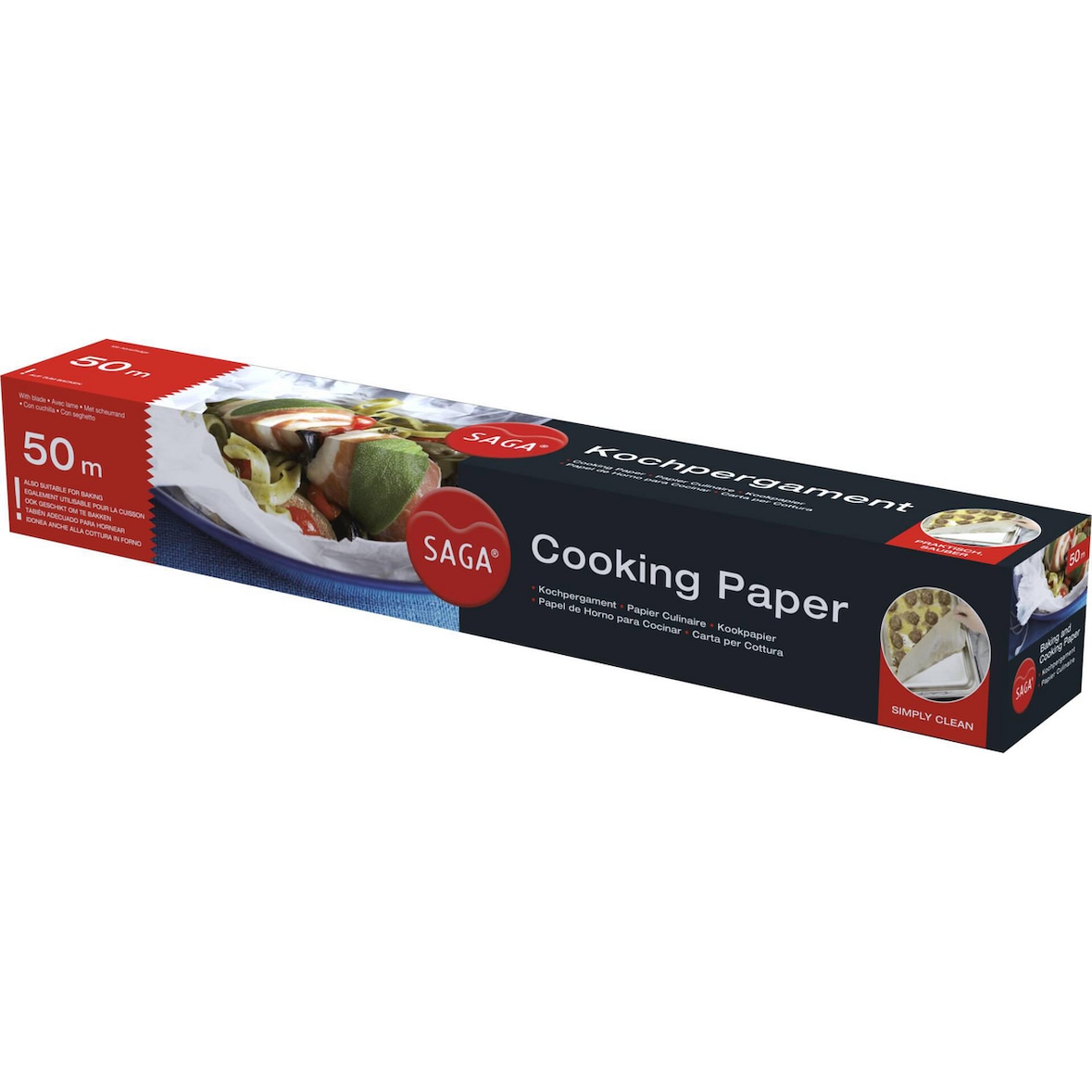 Saga Rouleau de papier cuisson 0.39 x 50 m