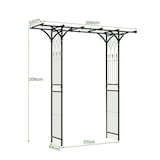 thumbnail of COSTWAY Arco per rose in metallo, arco da giardino per piante rampicanti, arco da giardino, traliccio per rose, traliccio per rose