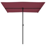 thumbnail of Parasol de jardin et mât en aluminium 2x1,5 m rouge bordeaux Modèle Ombre Omega Plus