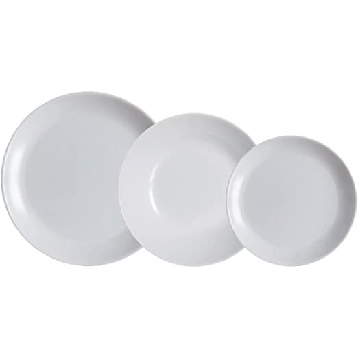 ARC 18-delig servies Diwali Granit van wit opaalglas