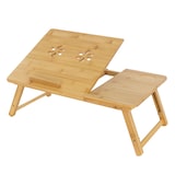 thumbnail of ML-Design Laptoptisch Bambus höhenverstellbar – Klappbarer Betttisch mit 4 Neigungswinkeln, Schublade & Lüftungslöchern, Frühstückstisch &