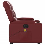 thumbnail of vidaXL Massagesessel mit Aufstehhilfe Elektrisch Weinrot Kunstleder