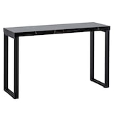 thumbnail of Konsolentisch Marmor-Optik Schwarz Hochglanz 120x40x76 cm Design Anrichte Flur, Ablagetisch Schmal, Flurtisch mit Metallbeine, Dielentisch Lang Hoch,