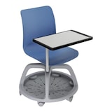 thumbnail of Silla didáctica UniSit con escritorio incorporador azul