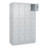 thumbnail of C+P Schließfachschrank Classic PLUS, Sockel, 4 Abteile, 1950x1200x500mm, 7035/70