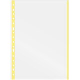 thumbnail of Bolsa 10 Fundas con indicador de color amarillo polipropileno extra, lomo reforzado, tamaño Folio, 16 taladros Grafoplás