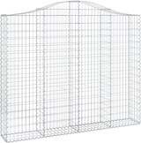 thumbnail of vidaXL Gabionen mit Hochbogen 4 Stk. 200x30x160/180cm Verzinktes Eisen