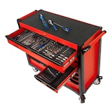 thumbnail of KS TOOLS - 809.0013 - Servante d'atelier Vide Ultimate 13 tiroirs - Caisse à Outil - Couleur Rouge -Plateau INOX - Porte flacons
