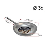 thumbnail of Padella Saltapasta per Piano Gas Elettrico, 36 cm, Alluminio, Manico in Metallo, Spessore 1,5-2 mm, Made in Italy