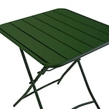 thumbnail of Tavolo metallo rovigo pieghevole verde cm60x60h72