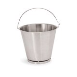 thumbnail of 2x Eimer + Deckel 10 L Chromnickelstahl, silber