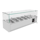 thumbnail of vaiotec gekoelde opzetvitrine met glasafdekking 5xGN1/4, 1200 x 335 mm