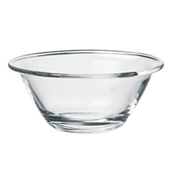Glazen schaal F6/CT24, Ø 14 cm, rond, stapelbaar, transparant, 6 stuks