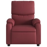 thumbnail of Décoshop26 -TV-Sessel mit elektrischer Liegemassagefunktion und 6 Massagepunkten aus bordeauxrotem PVC DEC027246