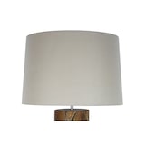 thumbnail of SalesFever candeeiro de pé | moldura madeira de troncos / sombra linho | L 35 x P 35 x A 170 cm | natural - branco