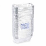 thumbnail of 100x Alu-Servierschale Aluschale Menüschale Grillschale 1500ml 252x132x70mm