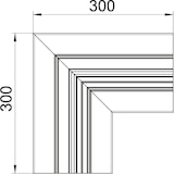 thumbnail of OBO Bettermann Flachwinkel GA-SF70170RW 6279121