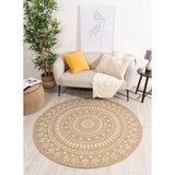 thumbnail of Tapis extérieur rond - 80cm- naturel - 100% polypropylène résistant aux UV - 1400 gr/m²PAVOT
