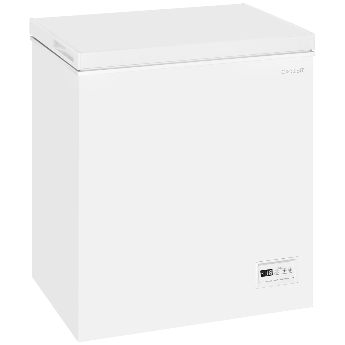Exquisit Gefriertruhe GT150-E-041E weiss | Nutzinhalt: 142 L | 4*-Gefrieren | Schnell-Gefrierfunktion | Standgerät