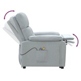 thumbnail of vidaXL Massagesessel Elektrisch Hellgrau Stoff
