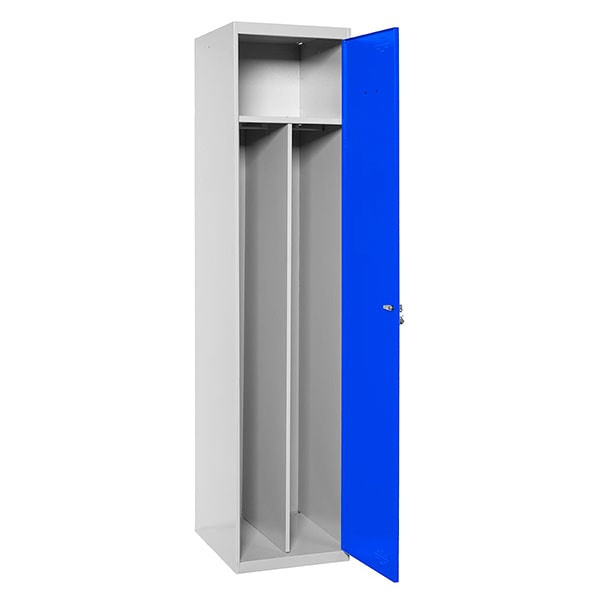 SimonRack Spind Schrank, Metallschrank, Schließfachschrank, Schloss, Doppelabteil, 1800x500x500 mm  - Simonlocker