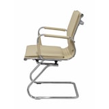 thumbnail of Yeste patín Sillón  confidente/espera con patín cromado similpiel color crema