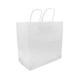 thumbnail of MONOUSO - Saco Papel Kraft Branco Asas 90g/m² 28+11x32cm (25 Uds)