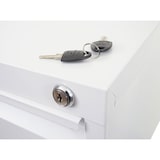 thumbnail of Hängeregisterschrank | HxBxT 134x46x62 cm | Format Legal + A4 abschließbar | Weiß | Aktenschrank Büroschrank Stahlschrank