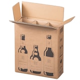 thumbnail of BB-Verpackungen 50 x Bierflaschenversandkarton für 3 Flaschen (255 x 88 x 288 mm) PTZ-Zulassung für DHL