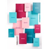 thumbnail of Rhodia 11295C 10x Rhodia gehefteter Block, COULEURS N°11 A77,4x10,5 cm, 80 Blatt kariert, mikroperforiert, Einbände farbig sortiertSortiert