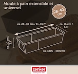 thumbnail of Zenker Black Metallic Brotbackform Ausziehbar, Brot Form, Kastenform, Backform, Kuchenform, Stahlblech mit Antihaftbeschichtung / Antihaft Classic,