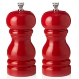 thumbnail of Salzmühle und Pfeffermühle rot glänzend, 11 cm, Gummibaumholz, Classic Mill 2 tlg. Set