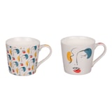 thumbnail of Mug Eva 35 cl x2 -  23 cl Décoré Rond Porcelaine Table Passion 13.5x cm