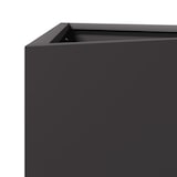 thumbnail of Helloshop26 - Jardinière bac lit surélevé plantes fleurs terrasse jardin triangulaire 30 x 26 x 75 cm acier noir 02_0038804