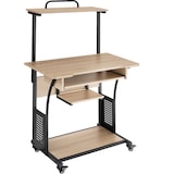 thumbnail of tectake Bureau Fife 80x65,5x130,5cm - Bois clair industriel, Chêne Sonoma -404727