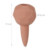 thumbnail of Relaxdays Bewässerungskugeln Ton, 4er Set, Durstkugeln Ø 6cm, Keramik, dosierte Bewässerung für Topfpflanzen, terracotta